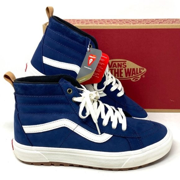 VANS Sk8-Hi MTE-1 Shoe High Top White Blue Nubuck Women's Size Boots VN0A5HZYA07 - Picture 1 of 9